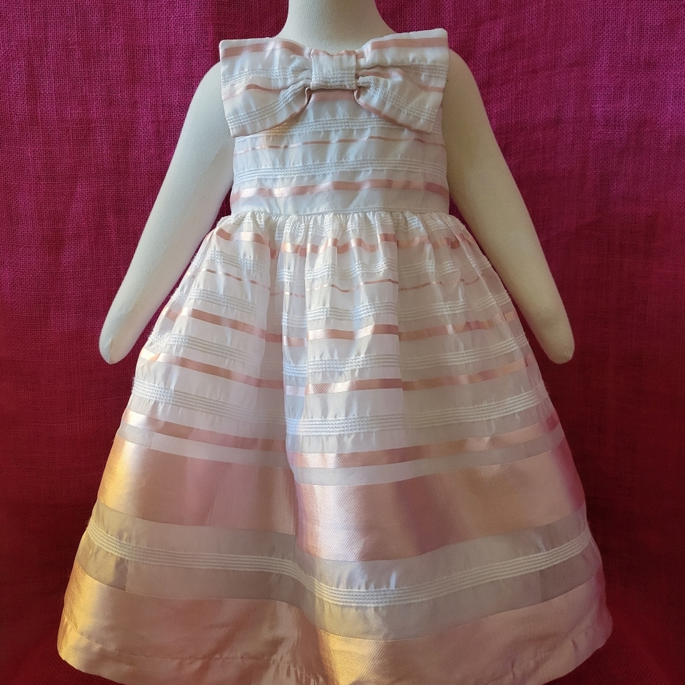 Janie & Jack Pink Ribbon Chiffon Party Dress- 2T